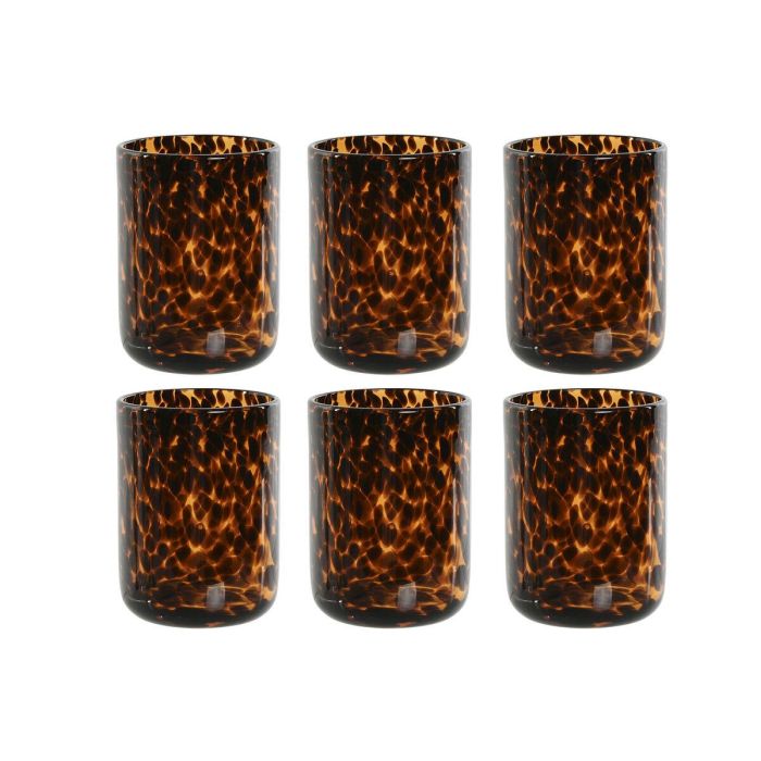 Vaso Basicos DKD Home Decor Marron 8 x 11 x 8 cm Set de 6