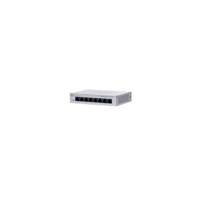 Cisco Switch No Gestionado Business 110 Series, 8 puertos Gigabit Ethernet (10/100/1000), Ideal PYMES, EU