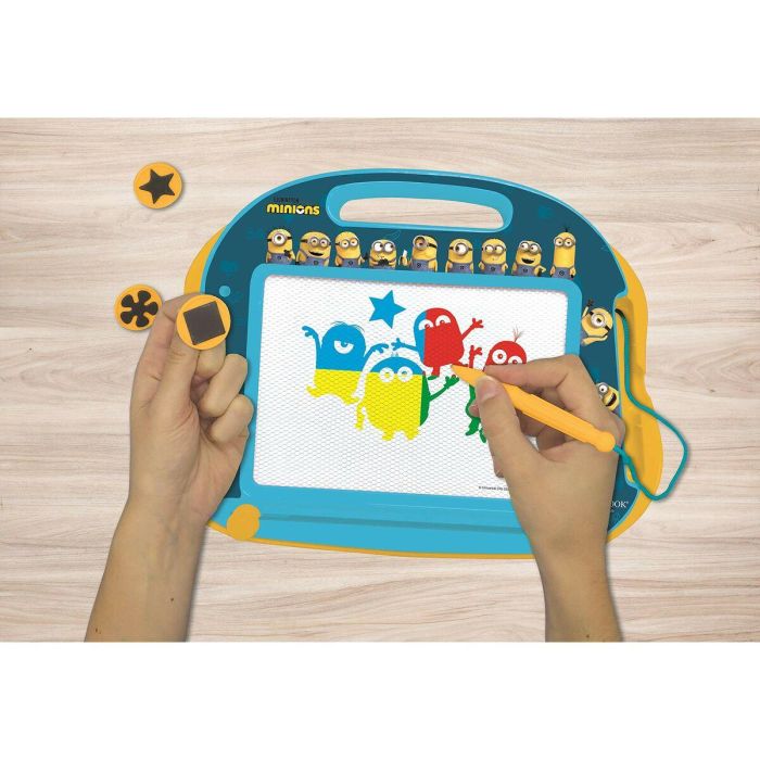 Lexibook - Pizarra Mágica Minions - Formato A5 con accesorios magnéticos 4