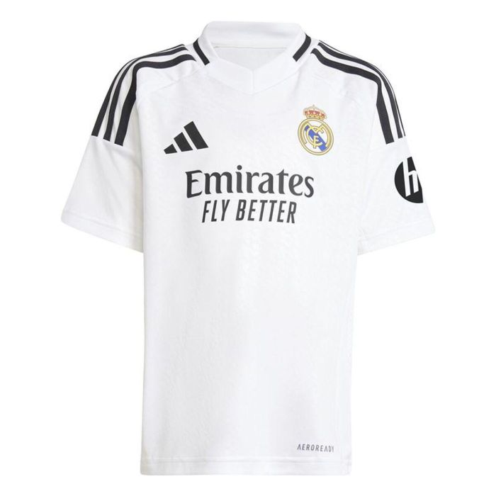 Set Equipación de Fútbol para Niños Adidas Real Madrid 24/25 Home Blanco 3