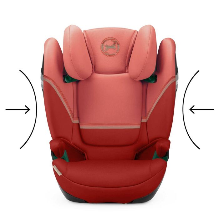 CYBEX - Silla de coche evolutiva Isofix Gr 2/3 - Solution S2 i-Fix - Rojo Hibisco 3