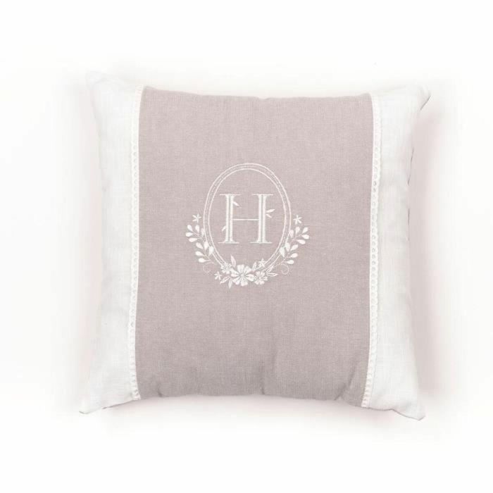 Cojín - HOY - CHARME - Slub x Chambray x Bordado Berenice - 40 x 40 cm 2 Cojín - HOY - CHARME - Slub x Chambray x Bordado Berenice - 40 x 40 cm 2
