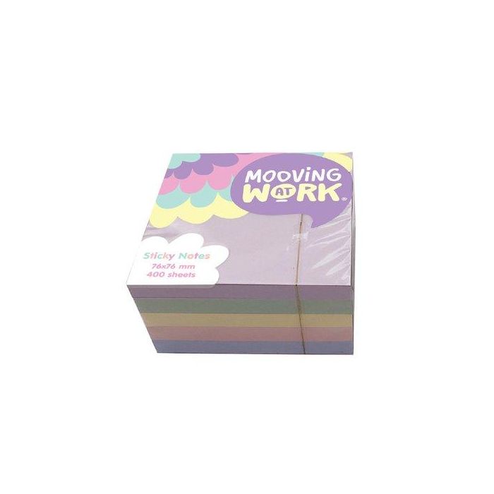 Notas Adhesivas Mooving Pastel 400H 76X76 Multicolor