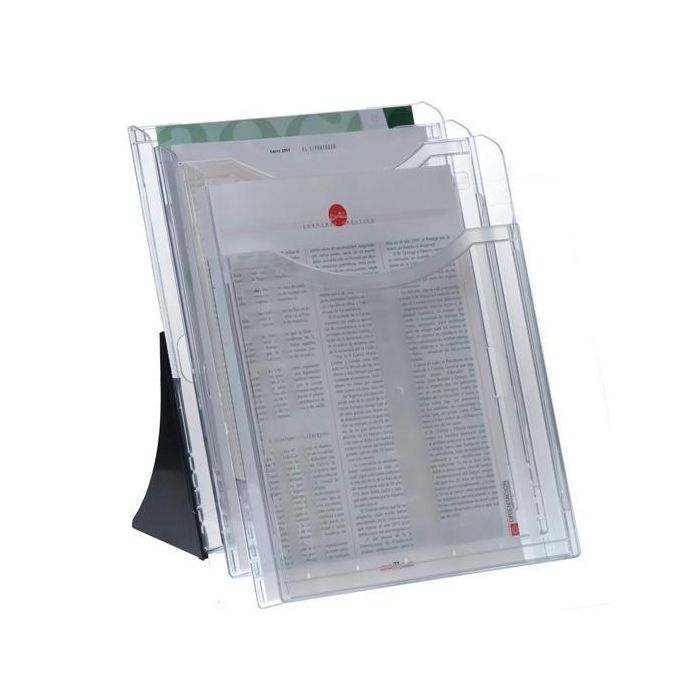 Archivo 2000 Expositor Sobremesa Archiplay 3 Compartimentos Din A4 Vertical 200x240x315 mm Cristal Transparente Archivo 2000 Expositor Sobremesa Archiplay 3 Compartimentos Din A4 Vertical 200x240x315 mm Cristal Transparente