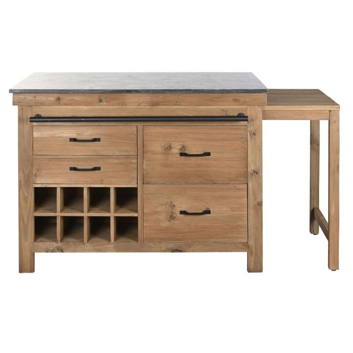 Isla Cocina Cottage DKD Home Decor Natural Negro 75 x 90 x 120 cm 10 Isla Cocina Cottage DKD Home Decor Natural Negro 75 x 90 x 120 cm 10