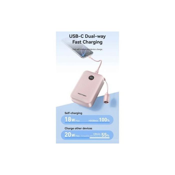 Powerbank 20000mAh Vention FKBB0-C/ 22.5W/ Negro 3