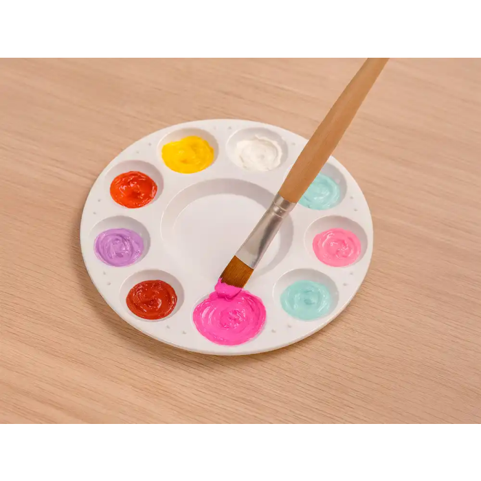 Liderpapel Paleta Plástico Redonda con 10 Huecos para Pintura 17 cm 4