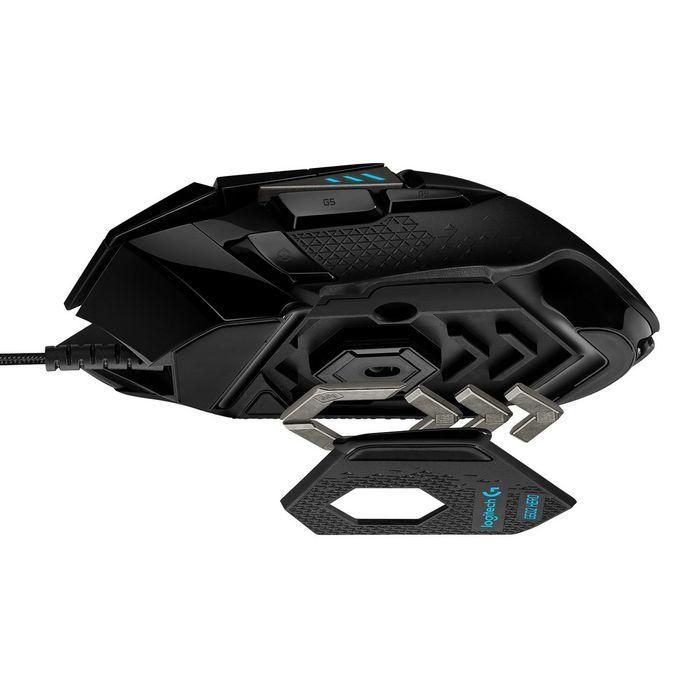 Logitech Ratón Gaming G502 Hero con Sensor HERO 25K hasta 25600 DPI Negro