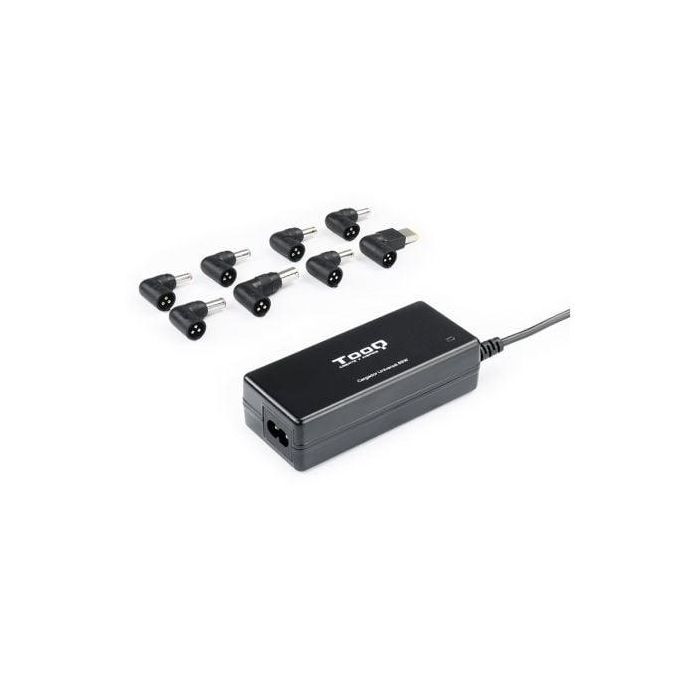 TooQ TQLC-65BS02AT Cargador Universal Portátil Automático 65W con 8 Conectores DC, Multivoltaje 18.5-20V y USB TooQ TQLC-65BS02AT Cargador Universal Portátil Automático 65W con 8 Conectores DC, Multivoltaje 18.5-20V y USB