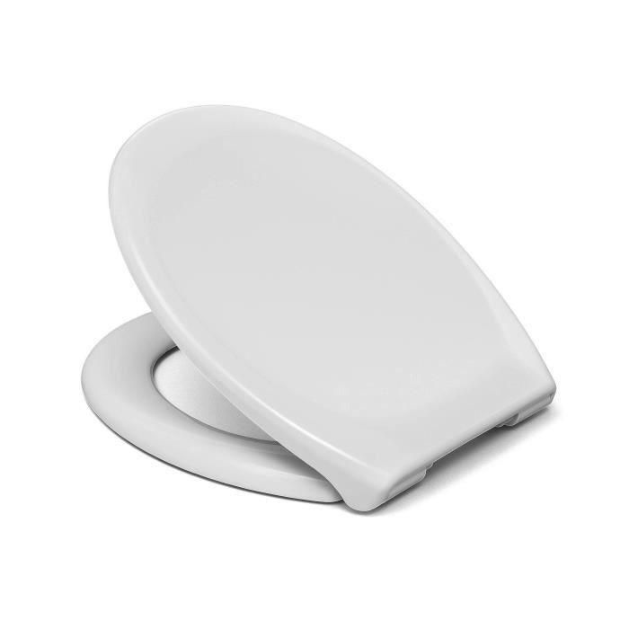 CEDO Asiento de inodoro Pebble Beach blanco 46x38,3x4,9cm 1