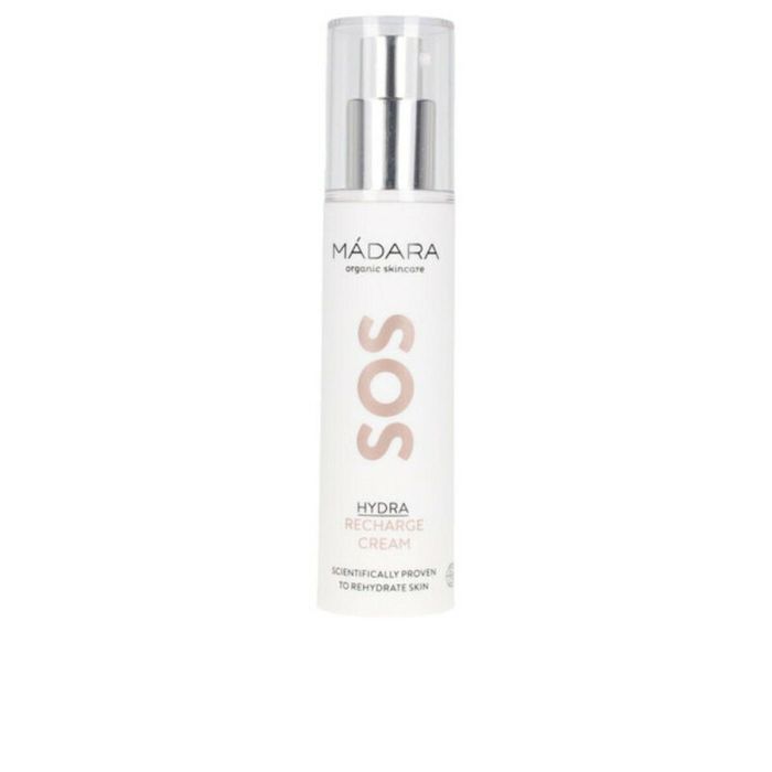 Mádara Organic Skincare SOS Hydra Recharge Crema Facial Hidratante 50ml. Con Ácido Hialurónico. Restaura, Calma Piel Seca/Tirantez. Mádara Organic Skincare SOS Hydra Recharge Crema Facial Hidratante 50ml. Con Ácido Hialurónico. Restaura, Calma Piel Seca/Tirantez.