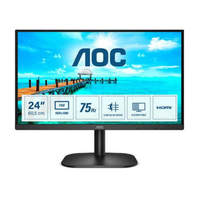 Monitor AOC 24B2XHM2 23.8"/ Full HD/ Negro