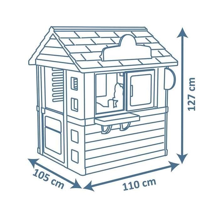 Smoby Casa Sweet Corner ¡El Rincón de los Dulces! con Máquina de Helados y Accesorios 105x110x127 cm 7