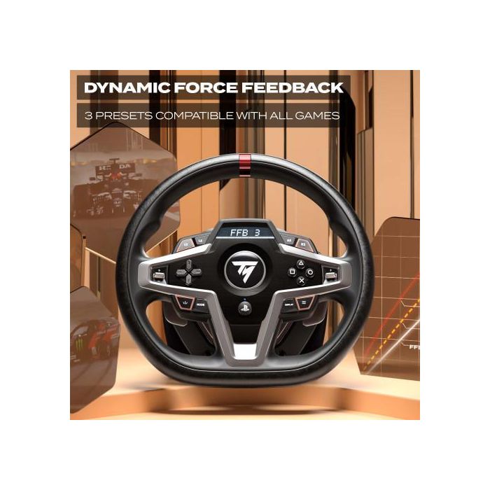 Thrustmaster Volante + Pedales T248 PS5/PS4/PC con Force Feedback, Pantalla LCD y Pedalier Magnético 4160783 6
