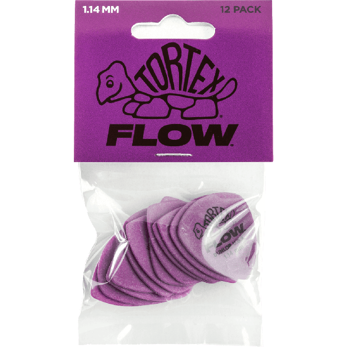 Dunlop Púas Tortex Flow 1.14 mm Pack 12 Unidades 0 Dunlop Púas Tortex Flow 1.14 mm Pack 12 Unidades 0