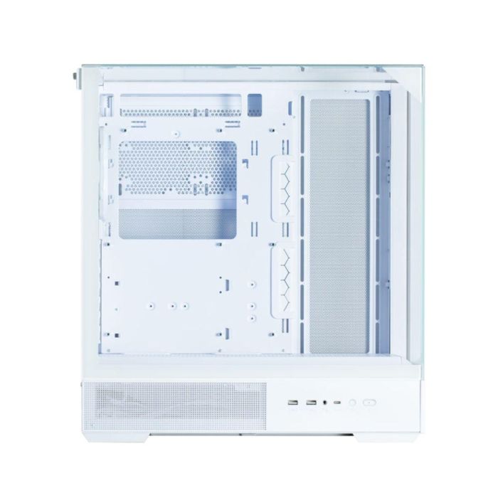 Zalman P40 Prism White Midi Tower PC, Caja de ordenador Blanco, Panel de vidrio templado, Iluminación RGB 8