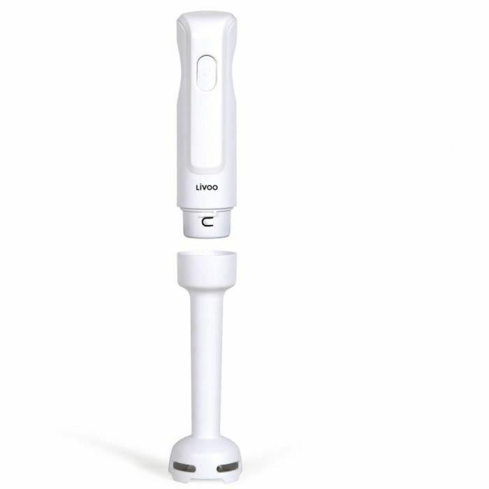 Livoo AUC3523930098109 Batidora de mano, 300 W, 2 cuchillas de acero inoxidable, 1 velocidad, Blanca 3