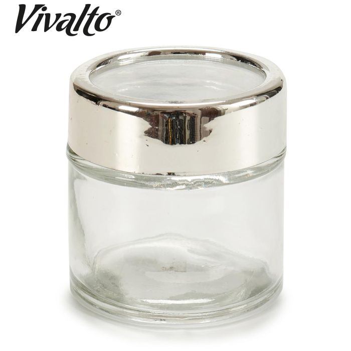 Bote Redondo Cristal Trans Tapa 8Cl Vivalto 6CM (48 Unidades) 1 Bote Redondo Cristal Trans Tapa 8Cl Vivalto 6CM (48 Unidades) 1