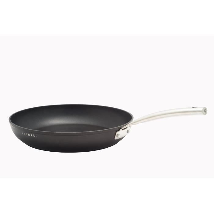 Batería de cocina - Todo tipo de fuegos, incluida inducción - Baumalu - Aluminio forjado - Antiadherente - 4 piezas - Negro 3