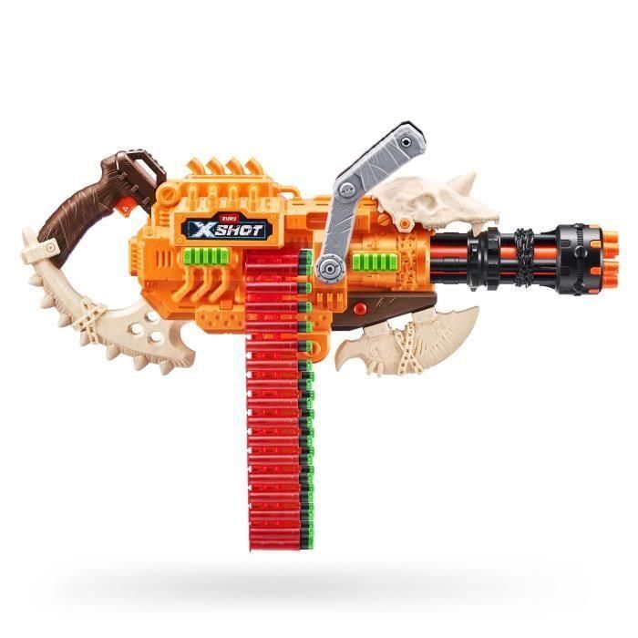 Belt Blaster - ZURU - XSHOT Insanity HorrorFire Dread Hammer - Blaster con cinturón de 35 dardos y alcance de 30 metros 5