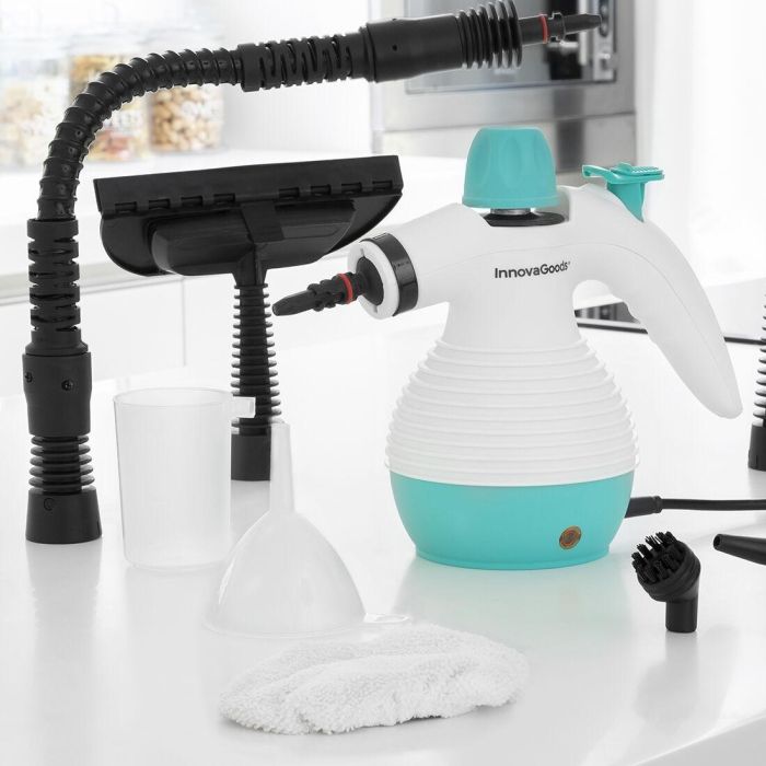 Vaporeta de Mano Multiusos con Accesorios 9 en 1 Steany InnovaGoods 0,35 L 3 Bar 1000W 11 Vaporeta de Mano Multiusos con Accesorios 9 en 1 Steany InnovaGoods 0,35 L 3 Bar 1000W 11