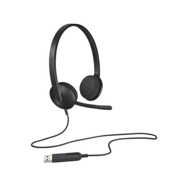 Logitech Auriculares USB H340 con Micrófono con Cancelación de Ruido para Ordenador 4