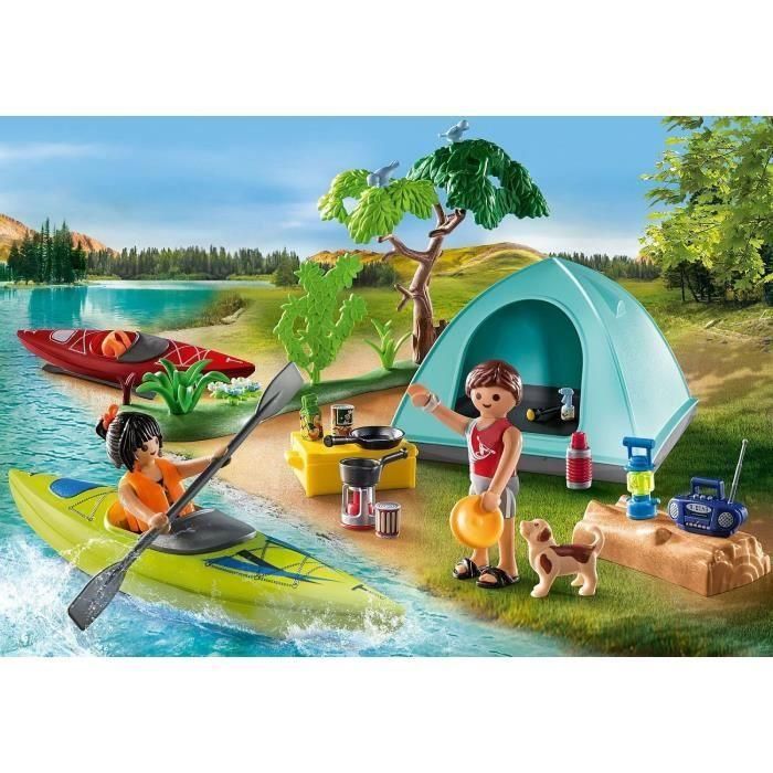 Playmobil 71425 Set Familia y Tienda Camping World con 3 figuras, 3 bicicletas y accesorios 2 Playmobil 71425 Set Familia y Tienda Camping World con 3 figuras, 3 bicicletas y accesorios 2