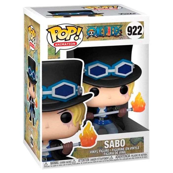 Funko Pop! 54461 Figura Coleccionable Sabo de One Piece - Personaje del Anime y Manga - Vinilo 9 cm con Caja Original 1 Funko Pop! 54461 Figura Coleccionable Sabo de One Piece - Personaje del Anime y Manga - Vinilo 9 cm con Caja Original 1