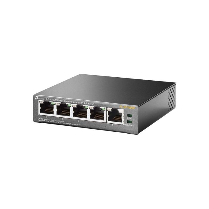 TP-Link TL-SF1005P Switch No Administrado Fast Ethernet 10/100 Mbps con 5 Puertos PoE Negro 2 TP-Link TL-SF1005P Switch No Administrado Fast Ethernet 10/100 Mbps con 5 Puertos PoE Negro 2