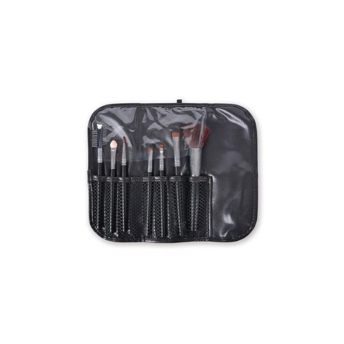 Set Estuche 7 Pinceles Maquillaje Tika Black Bifull Bifull