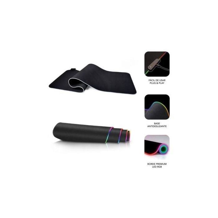 SUBBLIM Alfombrilla Mouse Pad Premium LED RGB 800x300x4 3 SUBBLIM Alfombrilla Mouse Pad Premium LED RGB 800x300x4 3