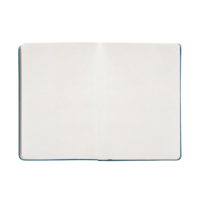 Cuaderno Con Gomilla Antartik Notes Tapa Dura A4 Hojas Puntos Azul Claro 100 Hojas 80 gr Fsc 7