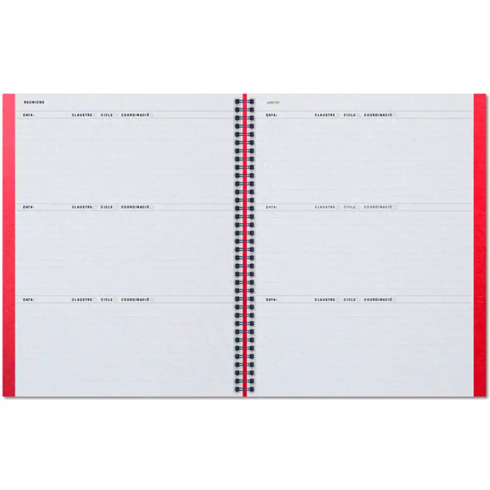 Additio Cuaderno Aula Planner Catalán DIN A4 160 Páginas Plan Anual y Mensual con Programación y Evaluación 6