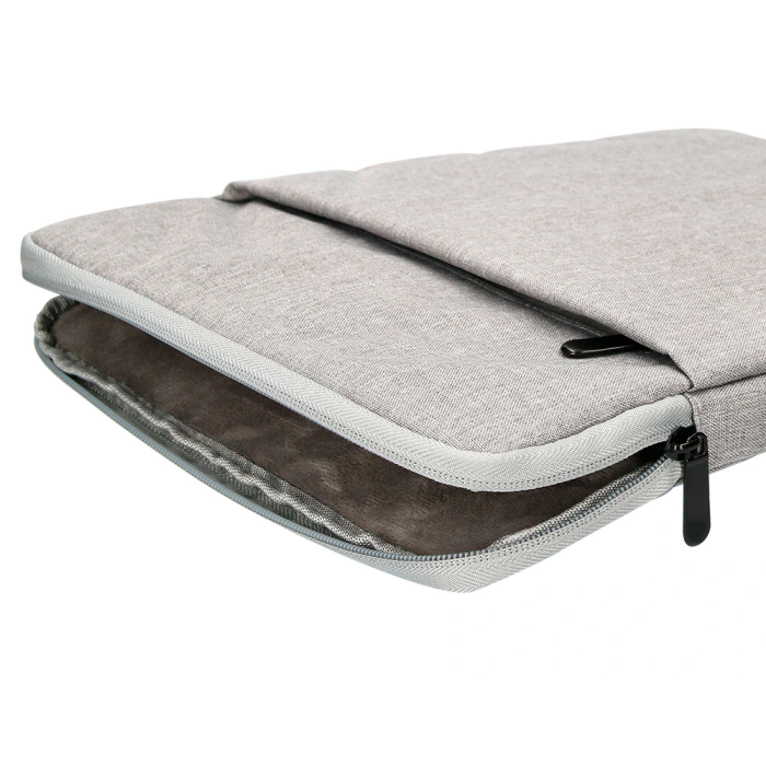 Q-connect Funda para Portátil 13,3'' con Asa y Bolsillo Exterior, Gris, 350x250x25 mm 6
