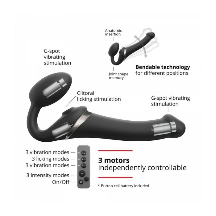 Dildo Strap-on-me 6017364 Negro L 6 Dildo Strap-on-me 6017364 Negro L 6