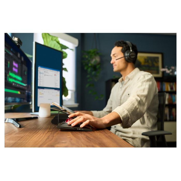 Kensington Auriculares Gaming H3000 PROVC, Diadema Bluetooth 5.2, Negro, 60h Batería, Cancelación Ruido, Micrófono Boom, USB-C, Para PC, PS, Xbox, Android, iOS