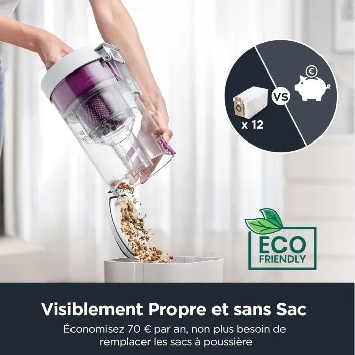 Eureka Aspiradora Robot E10S Blanco - 4000 Pa - 180 min 2