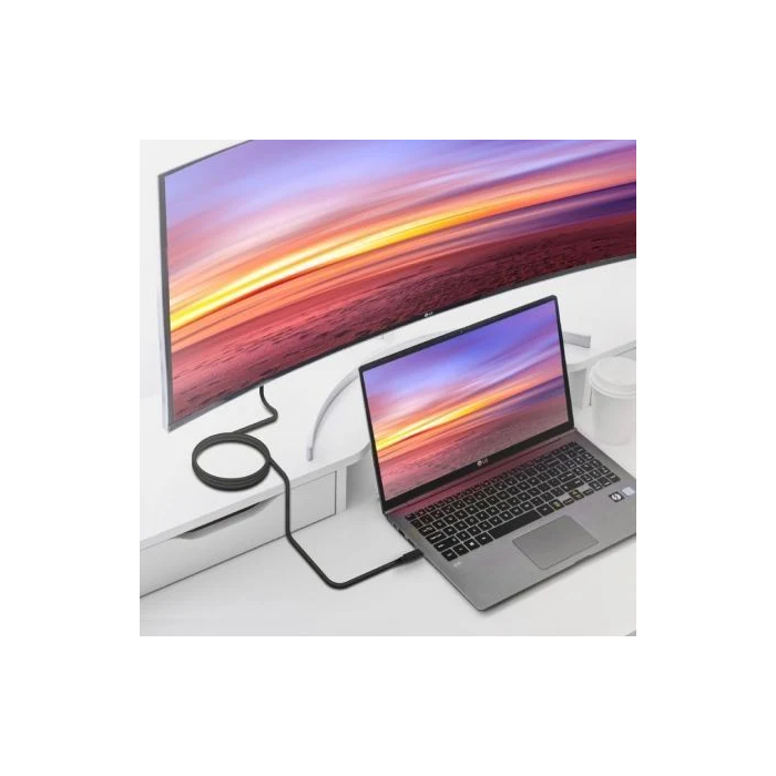 AISENS - CABLE USB 3.2 GEN1 5GBPS 4K@60HZ 3A 60W E-MARKER, TIPO USB-C/M-USB-C/M, NEGRO, 5.0M 3