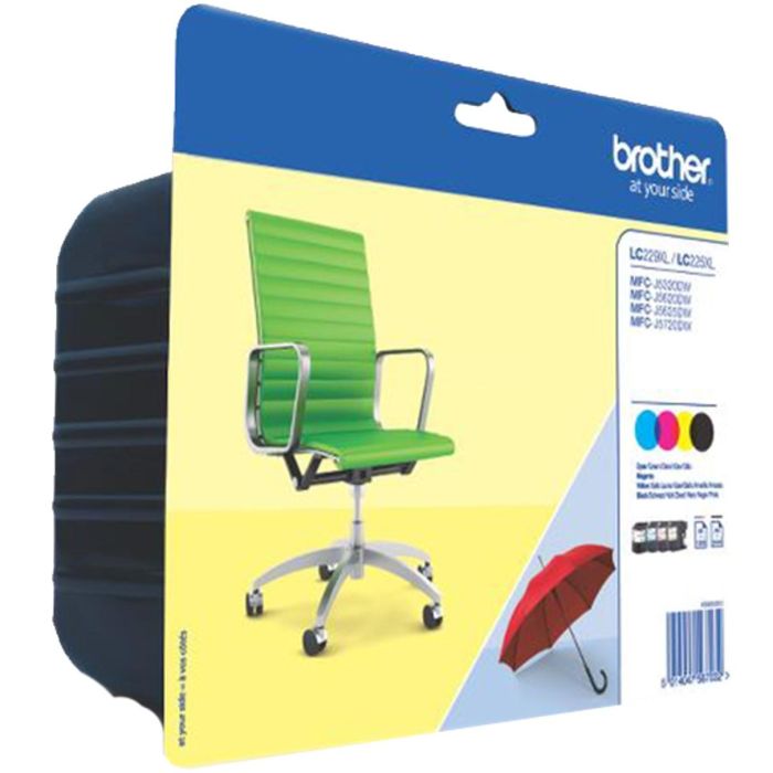 Brother Pack de 4 Cartuchos de Tinta LC3219XLVALBP Negro, Cian, Magenta, Amarillo - Originales de Larga Duración Brother Pack de 4 Cartuchos de Tinta LC3219XLVALBP Negro, Cian, Magenta, Amarillo - Originales de Larga Duración