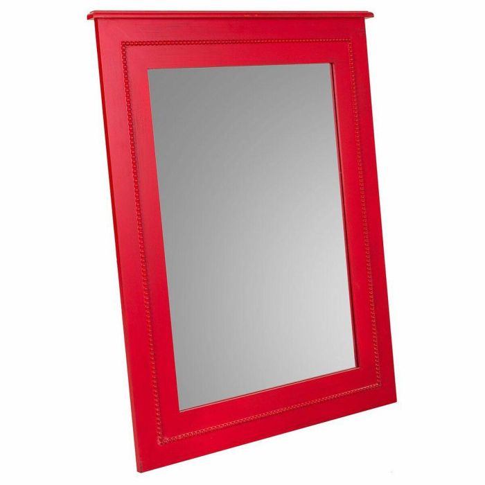 Espejo de pared Alexandra House Living Rojo 3 x 90 x 70 cm Rectangular