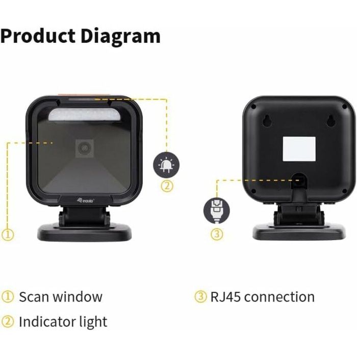 Equip Lector Código Barras 351028 Omnidireccional 2D 8