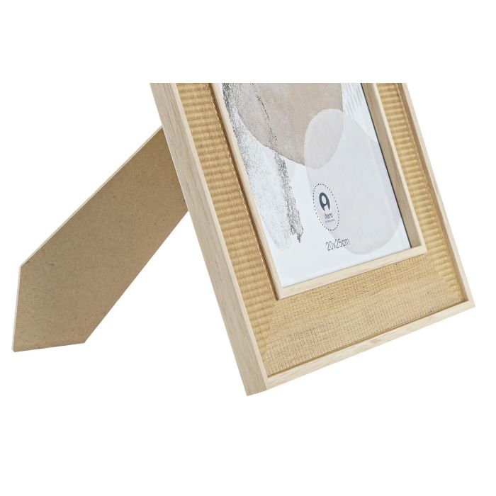 DKD Home Decor Marco de Foto 20x25 cm Estilo Scandi de MDF, Color Natural, Marco 29x34x1.5 cm 1