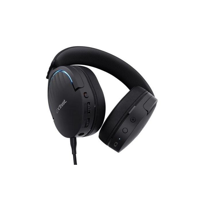 Trust Gaming Auriculares Gaming Inalámbricos GXT 491 Fayzo Bluetooth Jack 3.5mm Negros Compatibles PC PlayStation Switch Xbox 2