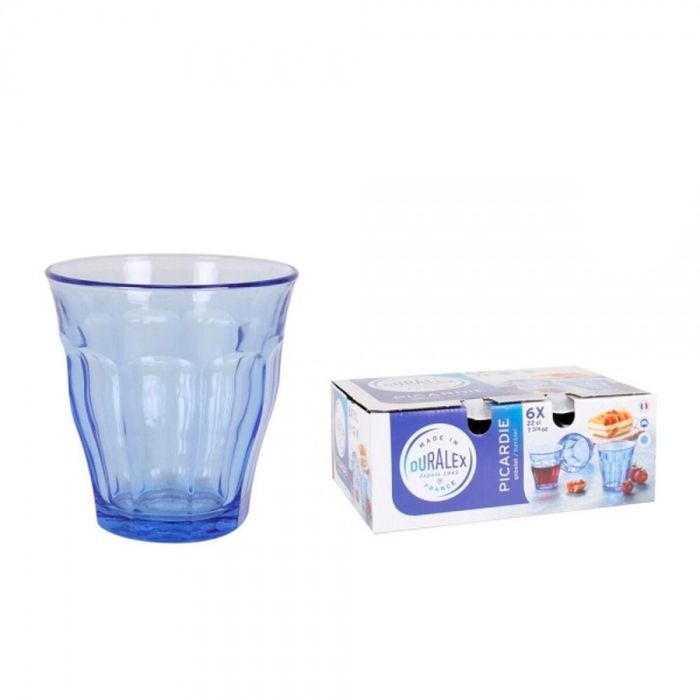 Set de 6 Vasos Duralex Picardie 22 cl - Marine (8 Cajas) Set de 6 Vasos Duralex Picardie 22 cl - Marine (8 Cajas)