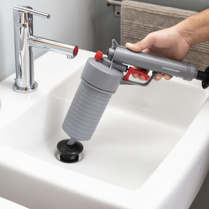 Pistola Desatascadora de Aire Comprimido Universal con Adaptadores KlinGun InnovaGoods 7