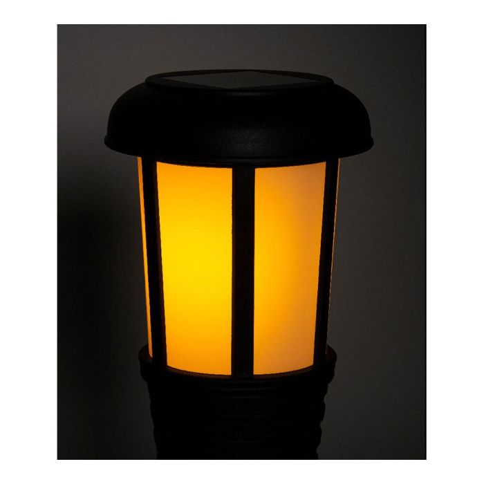 Lumineo Estaca solar efecto mimbre color negro con 12 leds - 61x10cm 2 Lumineo Estaca solar efecto mimbre color negro con 12 leds - 61x10cm 2
