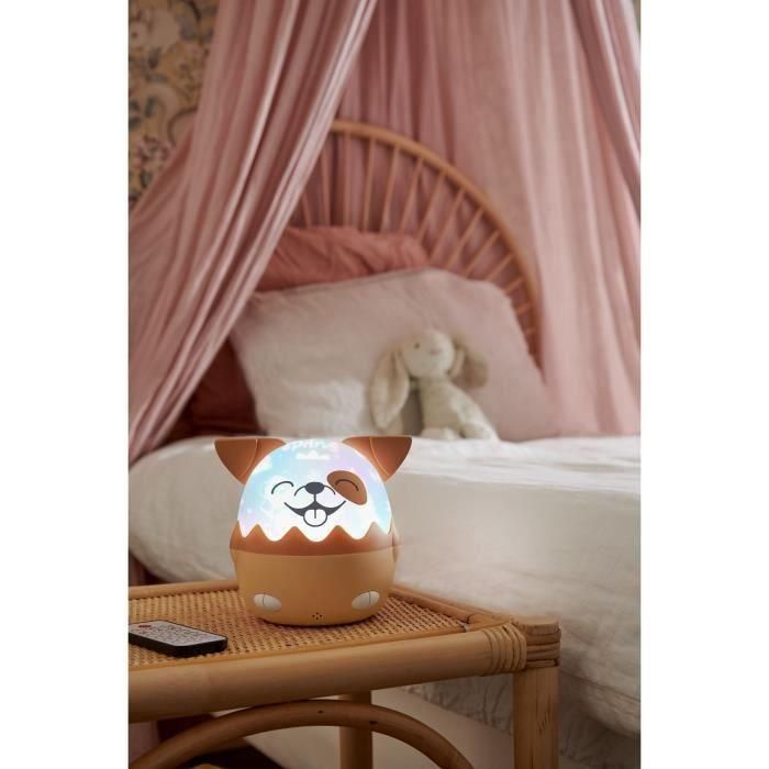 Bigben Kids Brown Dog Shape Night Light With 360º Projection With Wireless Music Nlpkidsdog 5