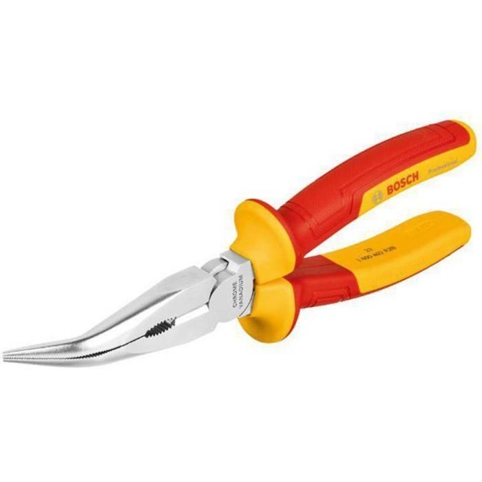 Bosch AAAXK87192 Alicates de Boca Recta VDE de 200 mm, Certificados hasta 1000 V, Aislados con Poliuretanos Termoplásticos 2 Bosch AAAXK87192 Alicates de Boca Recta VDE de 200 mm, Certificados hasta 1000 V, Aislados con Poliuretanos Termoplásticos 2