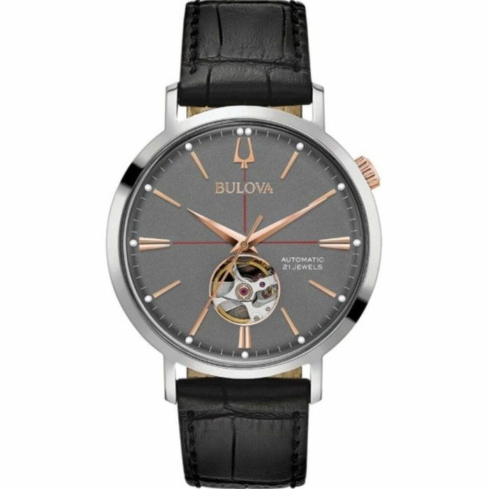 Reloj Hombre Bulova 98A187 Negro Gris Reloj Hombre Bulova 98A187 Negro Gris