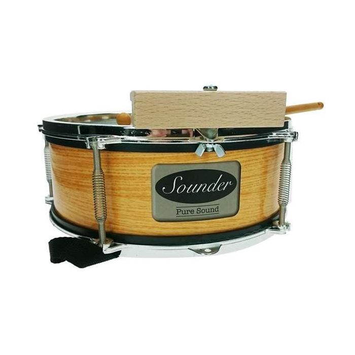 Reig Tambor Palillero Metalizado en Bolsa 25 cm Diámetro Plástico 3